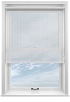 Alicante, Crisp White - Sunscreen Twist&Fit Roller Blind